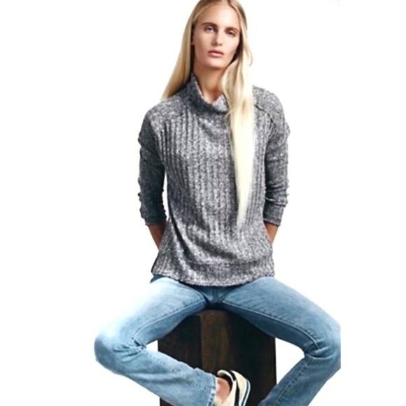 Free People Sweaters - Free People Rested & Relaxed Mock Neck Sweater XS